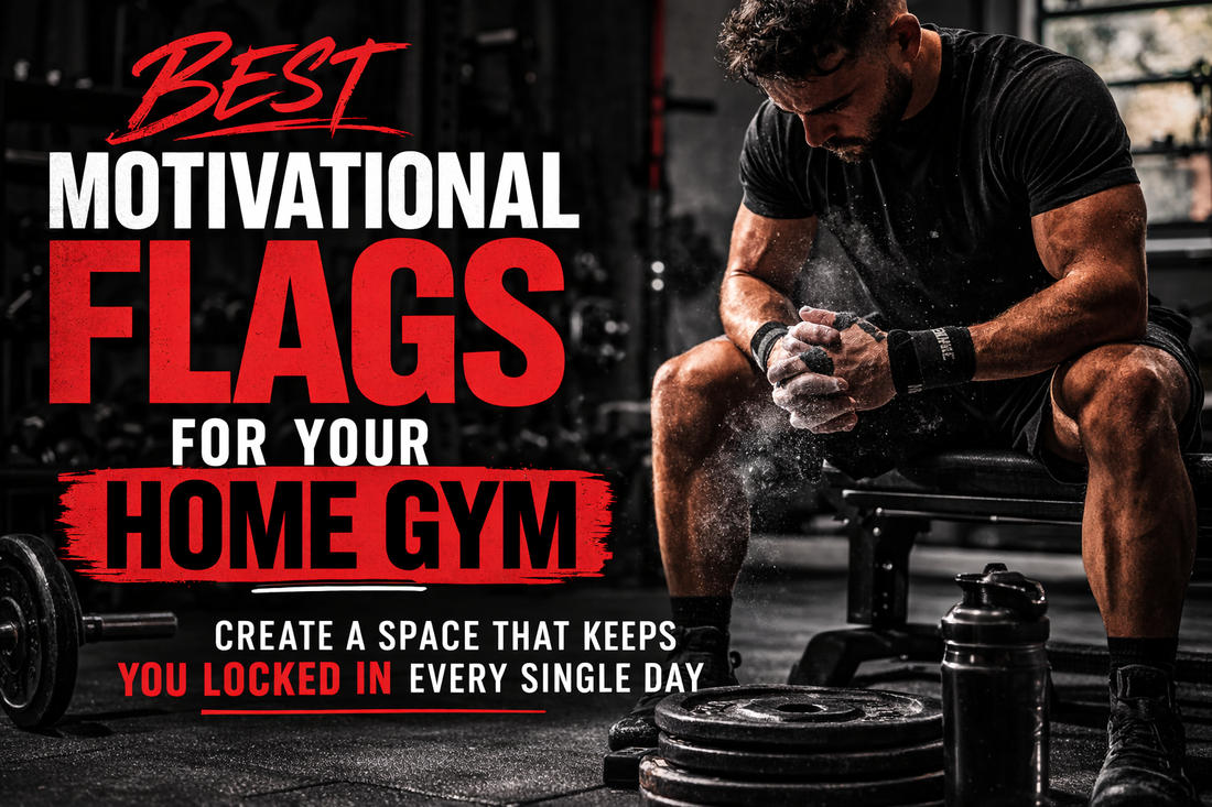 Gym flag motivation fitness men home gym banner nobody cares work harder