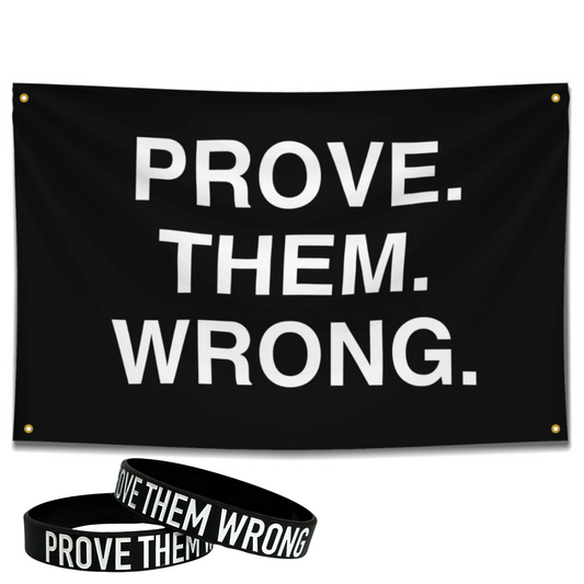 "Prove Them Wrong" Flag and Bracelet Bundle