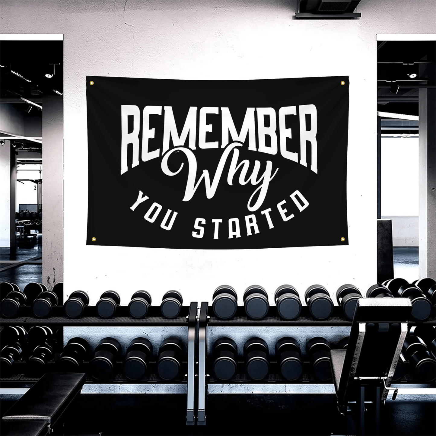 Determination-inspiring gym accessory - Remember Why You Started - Fuel your persistence