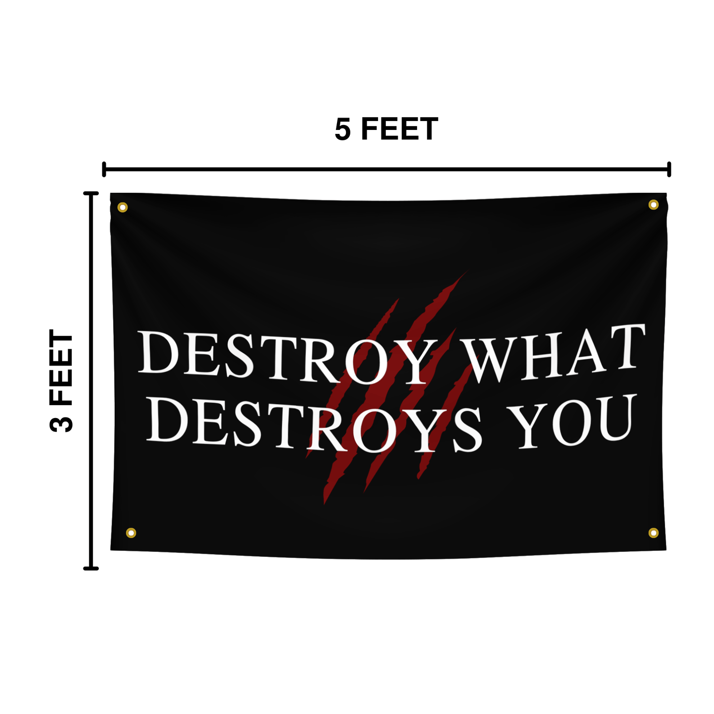 Destroy What Destroys You - Trident Flags